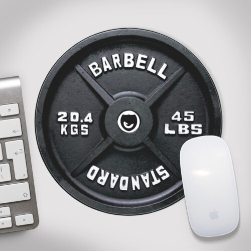 barbell mouse pad
